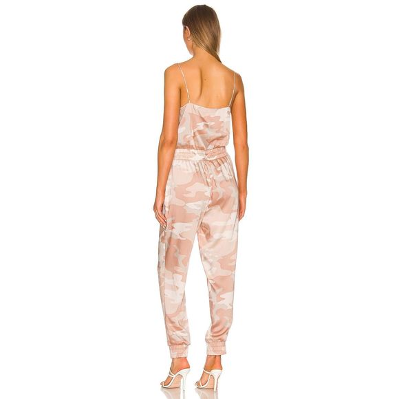 New *FLAW* Cinq a Sept Amia Jumpsuit Trawertine Multi Size L REVOLVE MSRP $395 - Picture 3 of 8
